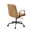 Fauteuil de bureau en cuir fleur, pivotant à 360 degrés, siège réglable de 19 à 22 po, accoudoir de 26 à 29 po, offre une chaise de travail luxueuse et confortable avec une rotation de degrés et une hauteur fonctionnelle
