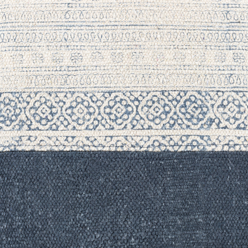 Lola 22" Square Pale Blue Cotton Kids Pillow
