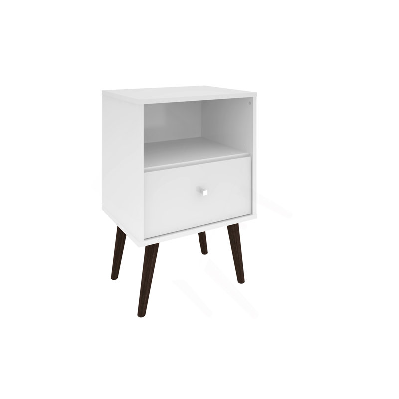 Table de chevet blanche, Blanc