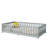Twin Size Floor Bed With Fence And Door,Rubber Wood Floor Bed With Safety Guardrails,Grey-956233495-956233494