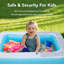 Inflatable Kiddie Pool, 61X42x18 Inch Rectangular Family Swimming Pool, 72 Gallon Capacity For Kids & Adults, Easy Set For Backyard Summer Fun”-125166360