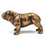Figurine bouledogue français réaliste 10 x 5 x 6 po avec finition cuivre