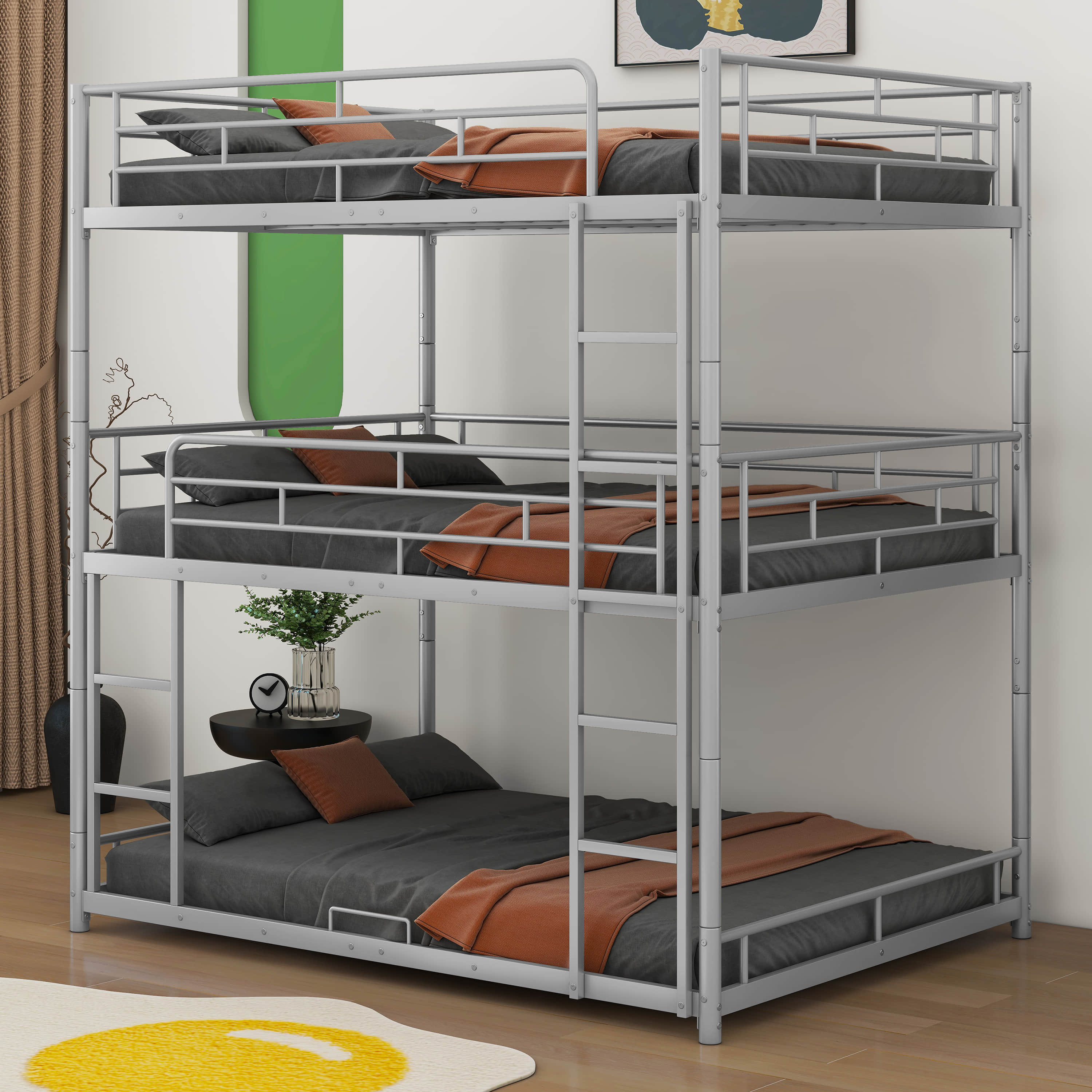 Full size on sale triple bunk beds