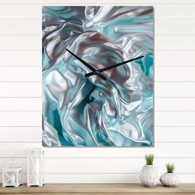 Jakarion - Horloge murale abstraite en marbre, H 32 po x l 24 po