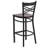Cyrille 'X'' Back Metal Restaurant Barstool-1090846809-1108463366