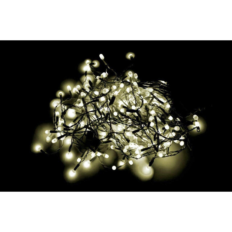 LED Indoor / Outdoor String Lights, Warm White, 13cm H x 18.75cm L x 4cm D