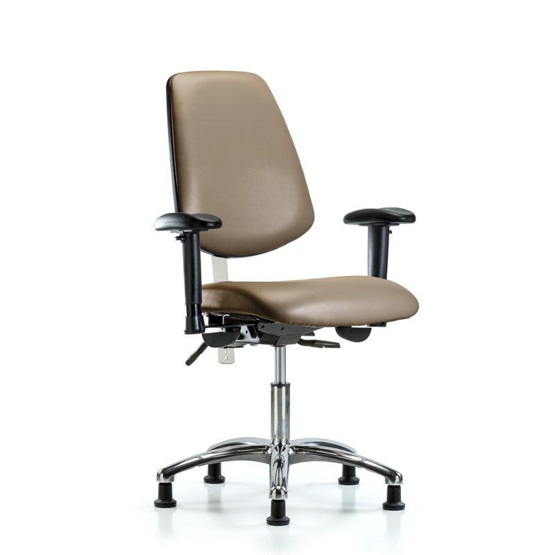 Kunaal Vinyl Task Chair, Beige