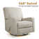 Saidee Manual Swivel Rocker Recliner Chair, Large Glider Recliner, High Back, Deep Seat