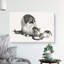 Cat & Kitten Drinking by Gottfried Mind - Wrapped Canvas-55304336