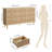 Rattan 9 Drawer Dressers for Bedroom, Tall Dresser with Deep Drawers-2041641422