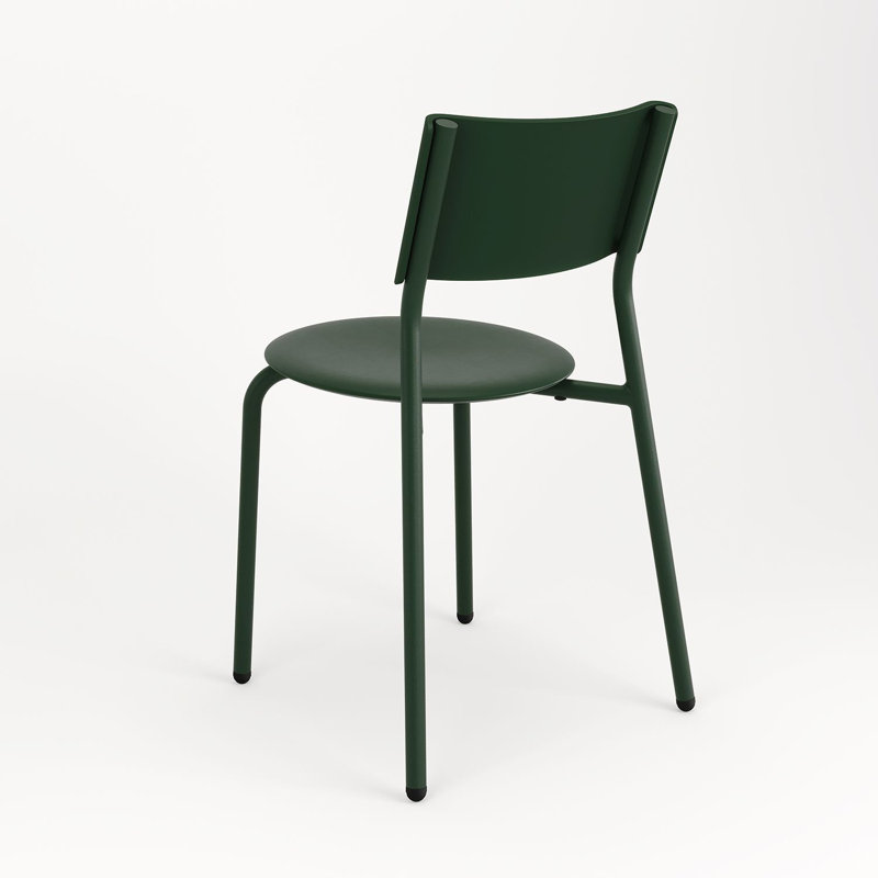 Midi Outdoor Dining Side Chair, Forest Green