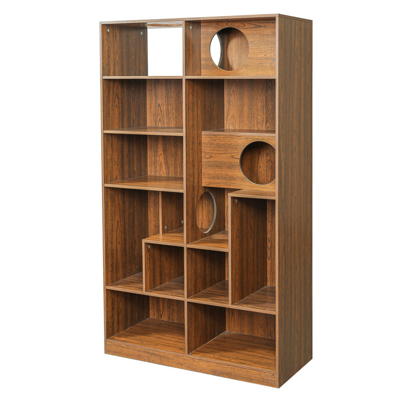 Cat Tree Display Case with Storage, Brown