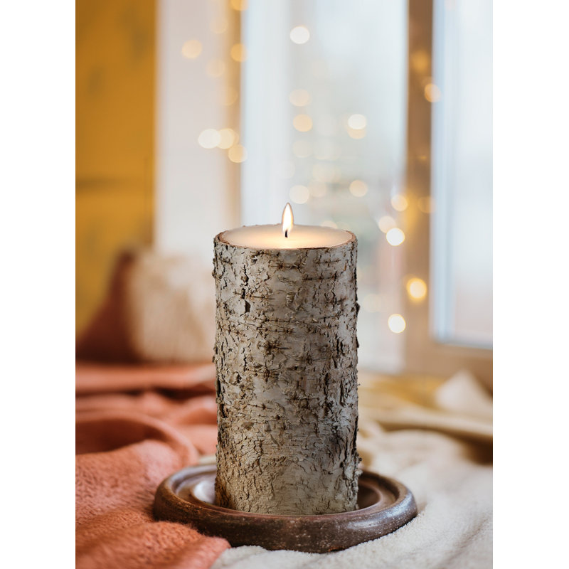 Unscented Pillar Candle, 8" H x 4" W x 4" D, 1