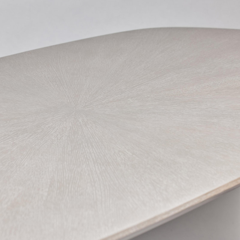 Becket Oval Solid Oak Dining Table, Cliffside Gray