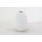 Magnesium Oxide Wide Vase With Carved Grooves