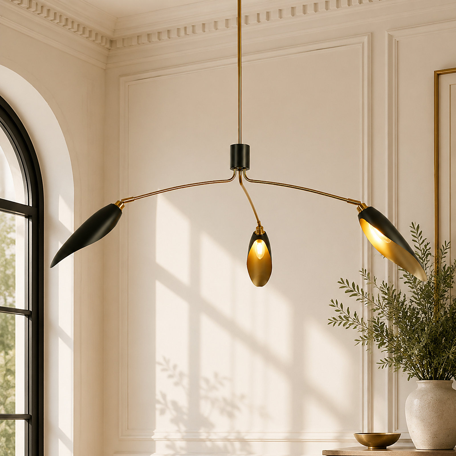 3 - Light Metal Chandelier
