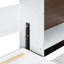 Lit escamotable avec armoire de rangement, tablettes ouvertes et port USB, grand canapé à l'avant, panneau imprimé paysage de montagne, lit mural peu encombrant pour chambre à coucher, chambre d'amis et appartement-2022634923