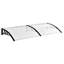 Dakota Fields 195cm W x 75cm D Plastic Cover Retractable Door / Window Awning-1771116759