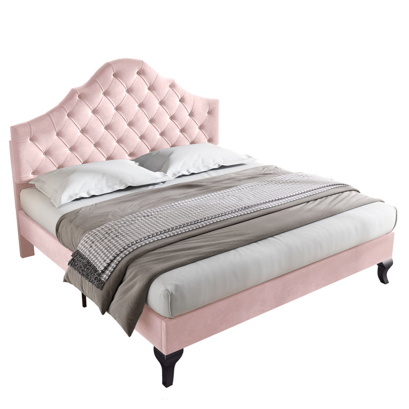 Byram 135 X 190cm Bed, Pink