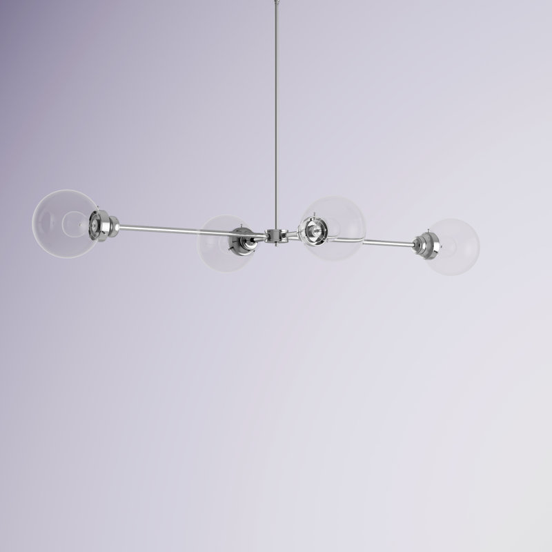 Lustre spoutnik sphere 4 lumières Rabehi