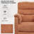 34" Chenille Power Recliner Chair with Side Pockets, Stepless Remote Control, Small Space Electric Recliner, 350 lb Capacity-2064714039