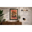 Pizza Pie Romance Retro - Framed Print-1098783531-1098783521