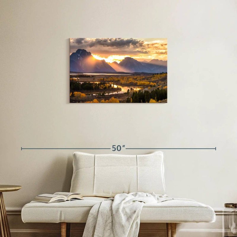 Vue panoramique d'Alvord Grand Teton, H 20 po x l 30 po