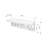 Popy Wall Mounted Floating Shelf with 7 Coat Hanger Hooks-671239207