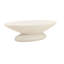 Jaela 53" Wide Outdoor Concrete Terrazzo Coffee Table, Ivory