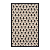 Handmade Flatweave Wool Taupe/White Rug