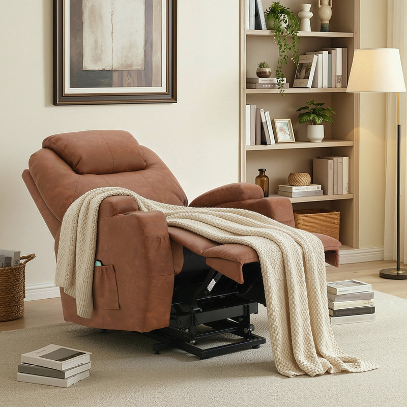 Fauteuil inclinable Power Lift pour personnes âgées avec massage et chaleur