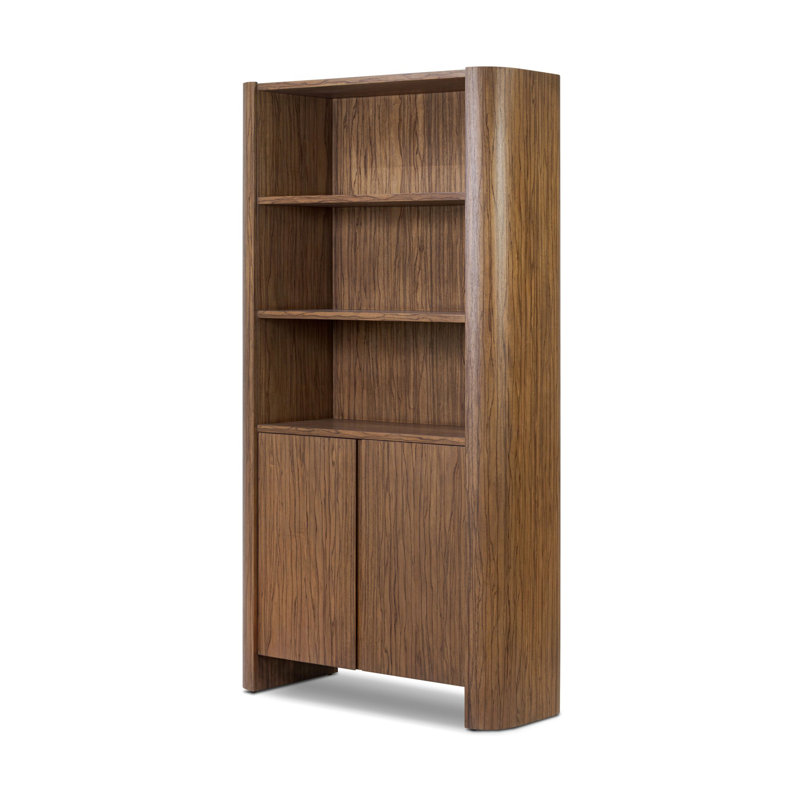Limba Bookcase-Medium Brown Limba