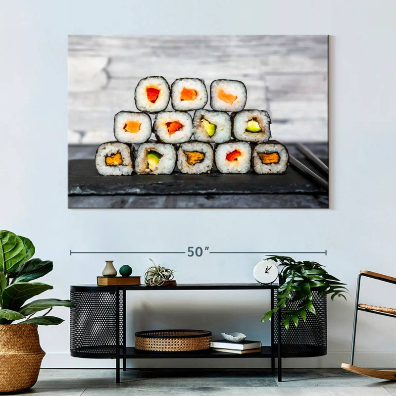 Yarlin Sliced Sushi, 34" H x 51" W
