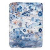 Snowflake Transparency - 1 Piece Premium Sherpa Blanket