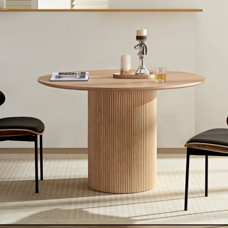 Table de salle à manger Anae, Chêne, H 29,5 po x L 47,24 po x l 47,24 po