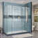 Enigma-X 72.38" x 76" Single Sliding Frameless Shower Enclosure with Clear Max Technology