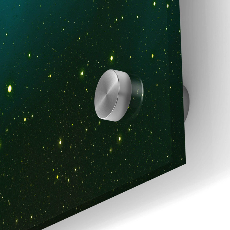 «Cosmic Crypto Cardano», art mural en verre acrylique, 36 po x 24 po