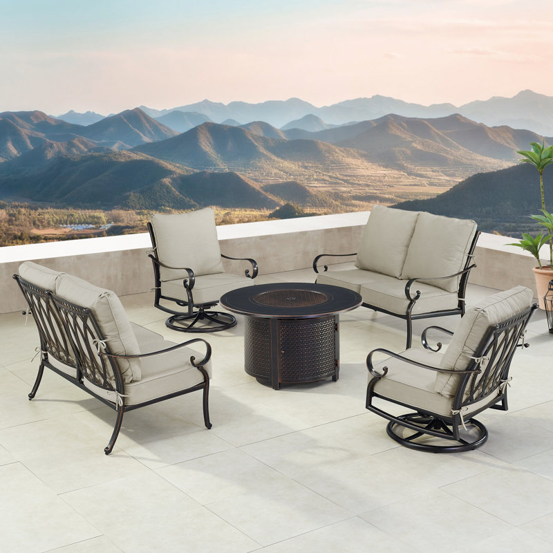 Matera Outdoor 5 - Piece Conversation Set