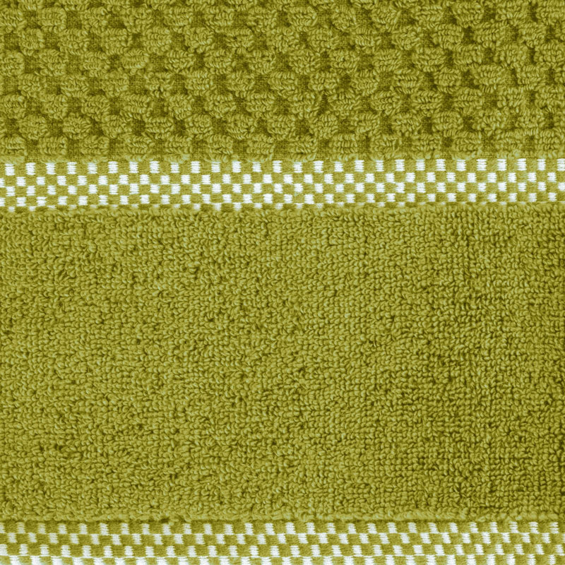 Liebhilde Midweight Jacquard Bath Towel, Olive