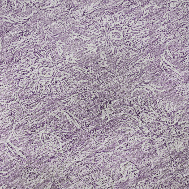 Premium Machine Washable Prisco Lavender Rug, Runner 2'3" x 7'6"