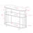 42'' Glass Top Console Table