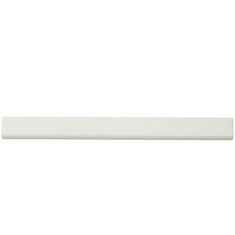 Nantucket 20" x 2" Ceramic Bullnose Tile Trim, Cloud