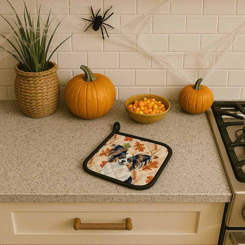 Paire de porte-casseroles tricolores Papillon Heirloom Fall