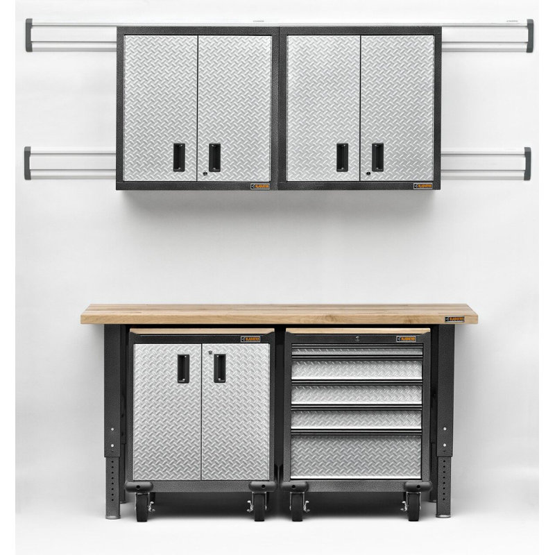 Premier Pre-Assembled Geardrawer, Hammered Granite/Silver Tread
