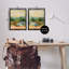 Across the River Landscape, ensemble de 2 toiles flottantes encadrées par Silvia Vassileva-517024092-517024089