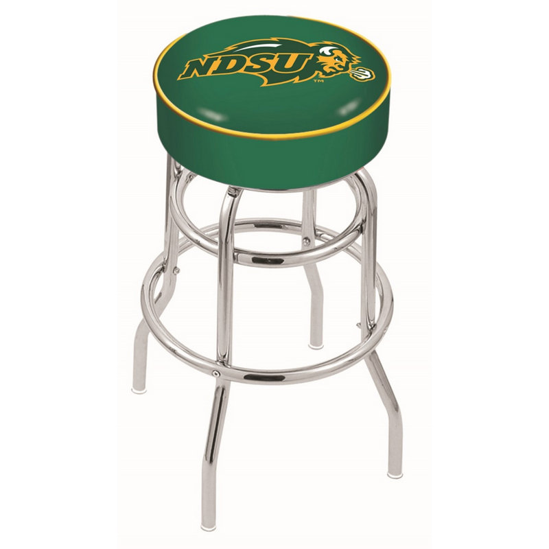 NCAA Swivel Bar & Counter Stool, Bar Stool (30" Seat Height), North Dakota State (Green)