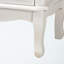 Commode d'appoint à finition blanche Vahit avec 3 tiroirs, H 31,35 po x l 31,35 po x P 13,63 po