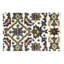 Tapis tribal crème à motif floral indo-bidjar 3X5