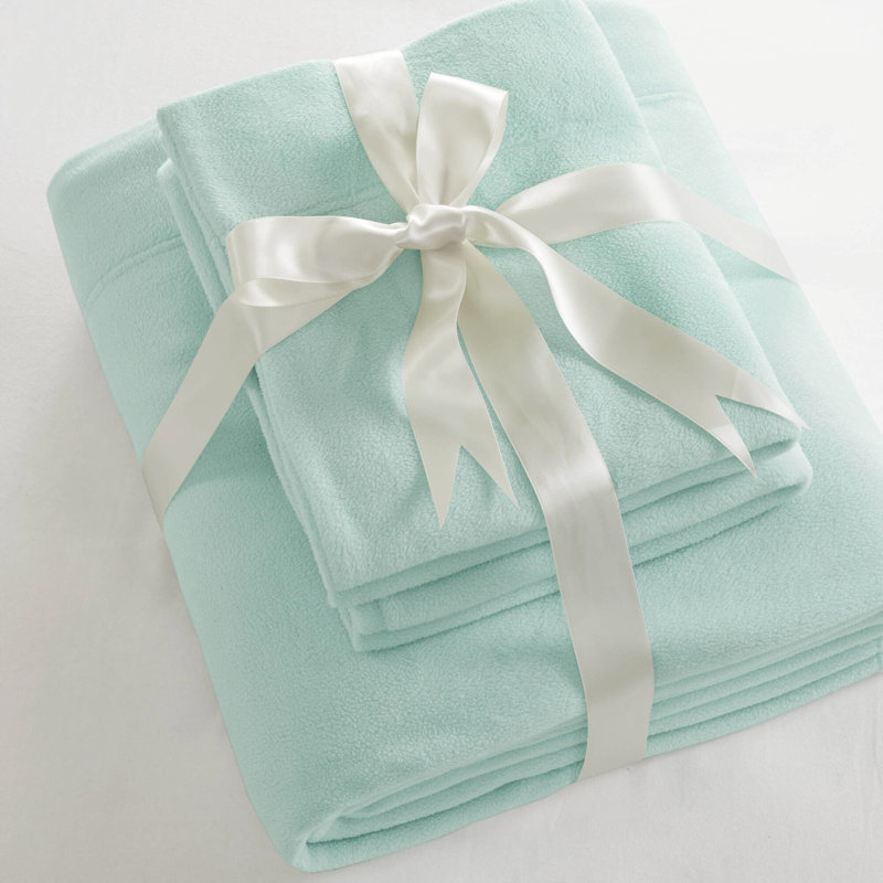 Drap-housse 100% molleton 4 pièces, ultra doux, confortable, boulochage, lavable à la machine, comprenant des draps-housses plats et 2 taies d'oreiller