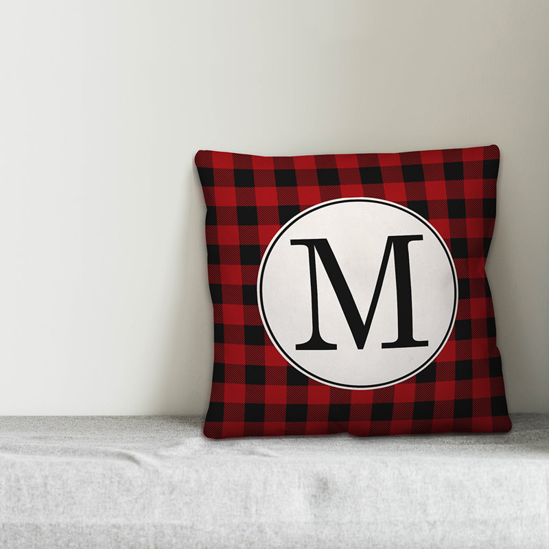 Plaid Throw Pillow, M